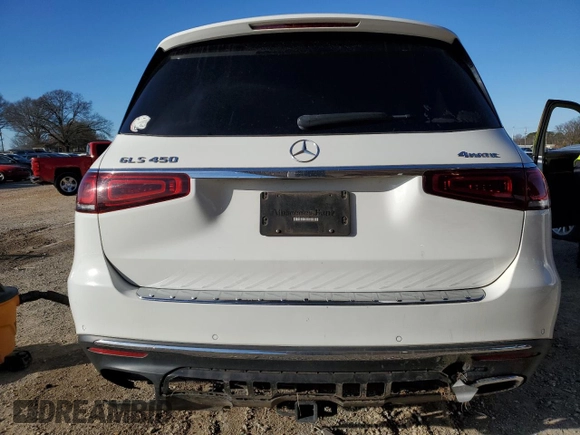 2020 Mercedes-Benz GLS 450 with VIN 4JGFF5KE2LA130256, listed as a Copart auction lot 47644455 with 91,785 mi miles and Salvage title. Bid and sale history available at DreamBid. Image 6.