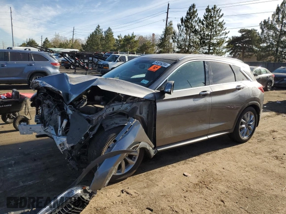 2021 Infiniti QX50 Luxe with VIN 3PCAJ5BB7MF107986, listed as a Copart auction lot 84916204 with 36,751 mi miles and Salvage title. Bid and sale history available at DreamBid. Image 1.