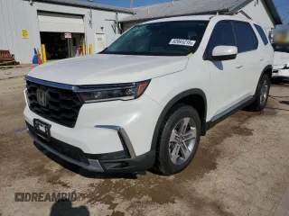 2025 Honda Pilot EX-L z VIN 5FNYG1H44SB045507, wystawiony jako Copart lot #52041215 z przebiegiem 9 126 mil mil oraz Szkoda całkowita • Salvage title. Historia ofert i sprzedaży dostępna na DreamBid. Obrazek 1.