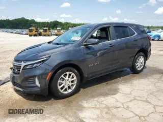 2022 Chevrolet Equinox LT with VIN 2GNAXUEV0N6136324, listed as a Copart auction lot 58913785 with 66,183 mi miles and Salvage title. Bid and sale history available at DreamBid. Image 1.