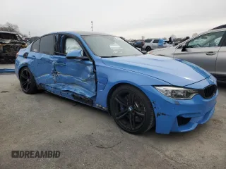 2016 BMW M3 with VIN WBS8M9C59G5D30909, listed as a Copart auction lot 45460425 with Not provided miles and Salvage title. Bid and sale history available at DreamBid. Image 4.