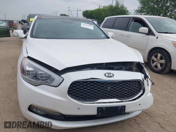 2015 Kia K900 Luxury with VIN KNALW4D48F6018541, listed as a IAAI auction lot 41903807 with 204,202 mi miles. Bid and sale history available at carsss.com. Image 13.