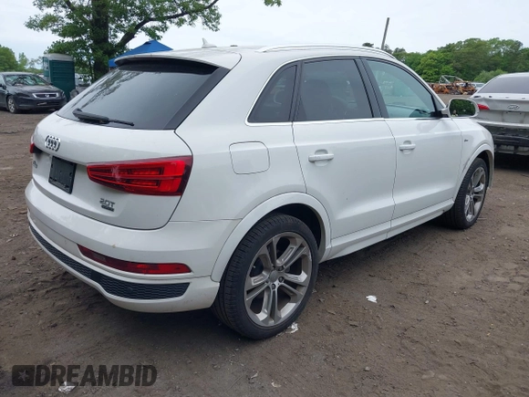 2016 Audi Q3 Prestige with VIN WA1GFCFS8GR009259, listed as a IAAI auction lot 42321175 with 34,053 mi miles and . Bid and sale history available at DreamBid. Image 4.