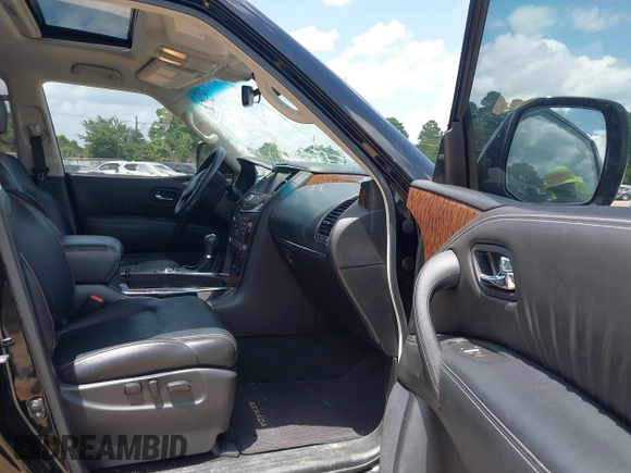 2017 Nissan Armada Platinum with VIN JN8AY2NF4H9303610, listed as a IAAI auction lot 42627619 with 122,727 mi miles and . Bid and sale history available at DreamBid. Image 5.