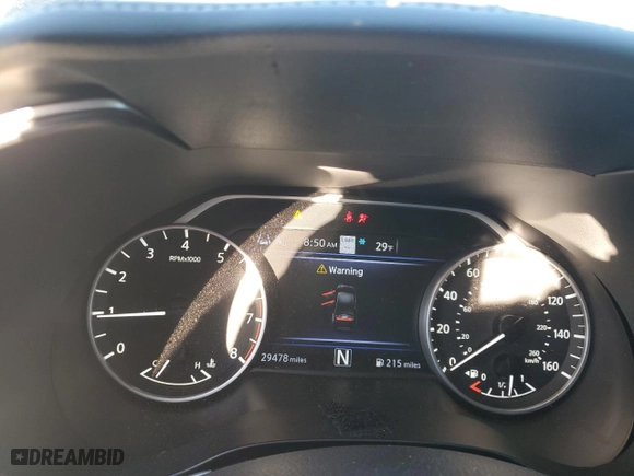 2020 Nissan Maxima SL with VIN 1N4AA6DV7LC383356, listed as a Copart auction lot 42781725 with 29,478 mi miles and Salvage Title. Bid and sale history available at carsss.com. Image 9.