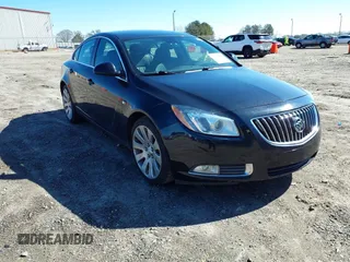 2011 Buick Regal CXL Turbo TO5 with VIN W04GZ5GV5B1120404, listed as a IAAI auction lot 41634224 with 154,156 mi miles and . Bid and sale history available at DreamBid. Image 1.