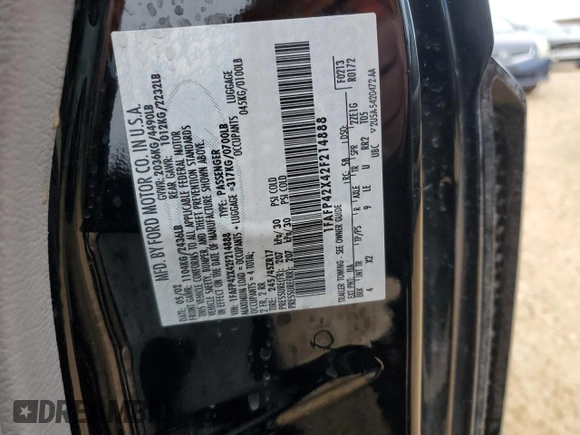 2002 Ford Mustang GT Deluxe with VIN 1FAFP42X42F214888, listed as a Copart auction lot 44379755 with 77,207 mi miles and Salvage Title. Bid and sale history available at carsss.com. Image 13.