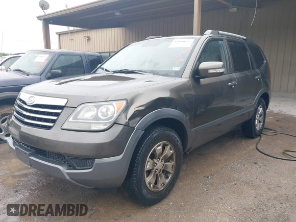 2009 Kia Borrego EX with VIN KNDJH741495030353, listed as a IAAI auction lot 42096015 with Not Provided miles. Bid and sale history available at carsss.com. Image 2.