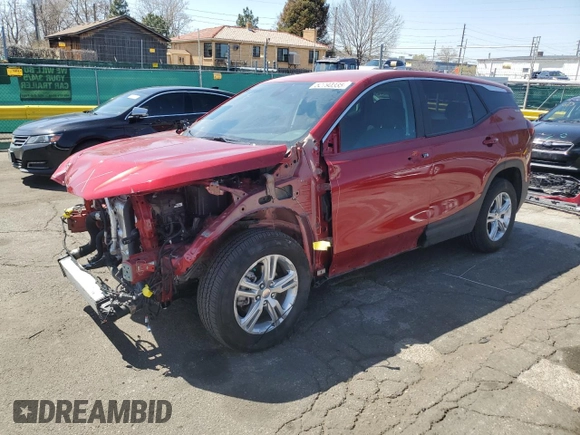2024 GMC Terrain SLE with VIN 3GKALTEGXRL307375, listed as a Copart auction lot 52790335 with 22,995 mi miles and Salvage title. Bid and sale history available at DreamBid. Image 1.