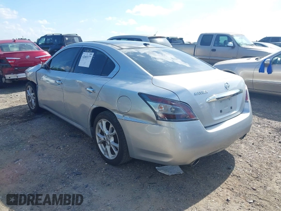 2014 Nissan Maxima SV with VIN 1N4AA5AP1EC455171, listed as a IAAI auction lot 42603177 with 181,619 mi miles and . Bid and sale history available at DreamBid. Image 3.