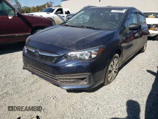 2021 Subaru Impreza with VIN 4S3GKAB63M3603691, listed as a Copart auction lot 77703954 with 42,100 mi miles and Salvage Title. Bid and sale history available at carsss.com. Image 1.