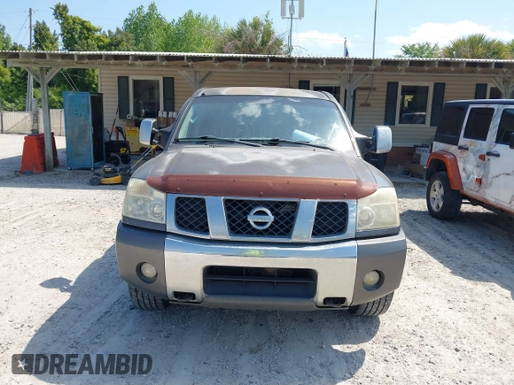 2004 Nissan Titan LE with VIN 1N6AA07B04N546666, listed as a IAAI auction lot 42045671 with 280,796 mi miles. Bid and sale history available at carsss.com. Image 6.