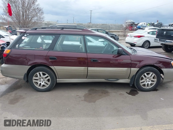2000 Subaru Legacy Outback with VIN 4S3BH6652Y7632444, listed as a IAAI auction lot 41792191 with 154,977 mi miles and . Bid and sale history available at DreamBid. Image 13.
