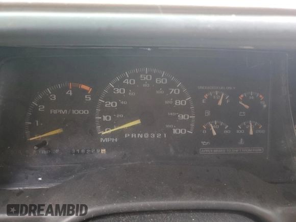 1995 Chevrolet Suburban with VIN 1GNFK16K0SJ430411, listed as a Copart auction lot 79208624 with 316,229 mi miles and Salvage Title. Bid and sale history available at carsss.com. Image 9.