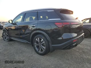 2024 Infiniti QX60 Luxe with VIN 5N1DL1FS7RC341460, listed as a Copart auction lot 43569605 with 4,080 mi miles and Salvage title. Bid and sale history available at DreamBid. Image 2.