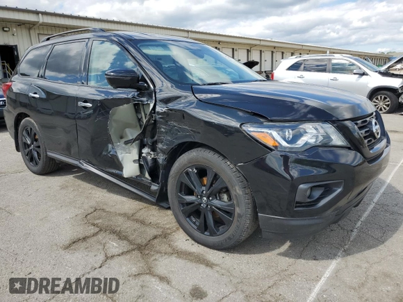 2018 Nissan Pathfinder SL with VIN 5N1DR2MM2JC627360, listed as a Copart auction lot 55961395 with 146,453 mi miles and Salvage title. Bid and sale history available at DreamBid. Image 4.