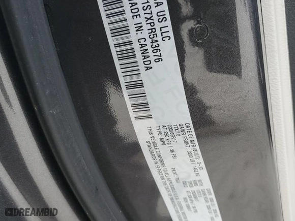 2023 Chrysler Pacifica Hybrid Limited with VIN 2C4RC1S7XPR543676, listed as a Copart auction lot 87204604 with 26,898 mi miles and Salvage Title. Bid and sale history available at carsss.com. Image 13.