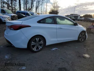 2014 Hyundai Elantra Coupe with VIN KMHDH6AH0EU028586, listed as a Copart auction lot 86395934 with 110,738 mi miles and Salvage Title. Bid and sale history available at carsss.com. Image 3.