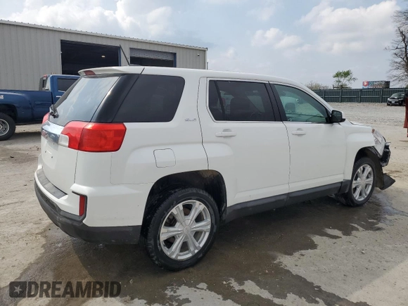 2017 GMC Terrain SLE with VIN 2GKALMEK4H6305053, listed as a Copart auction lot 52783395 with 123,336 mi miles and Salvage Title. Bid and sale history available at carsss.com. Image 3.