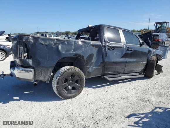 2021 Ram 1500 Big Horn with VIN 1C6RRFBG7MN600332, listed as a Copart auction lot 88245805 with 0 mi miles and Non Repairable. Bid and sale history available at carsss.com. Image 3.