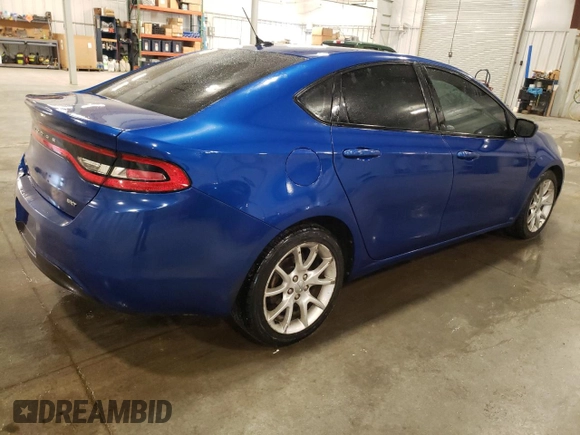 2013 Dodge Dart SXT with VIN 1C3CDFBAXDD147925, listed as a Copart auction lot 51631775 with 150,551 mi miles and Non repairable. Bid and sale history available at DreamBid. Image 3.