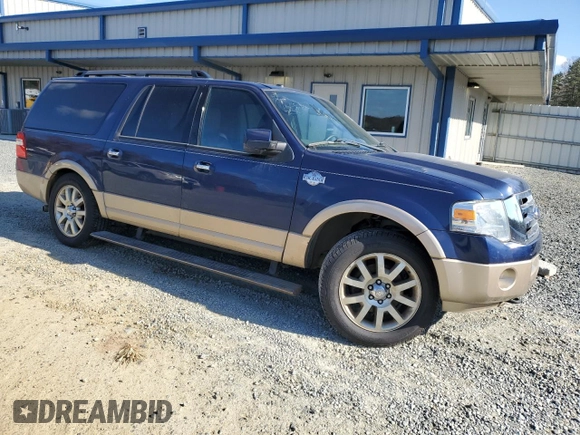 2011 Ford Expedition EL XLT with VIN 1FMJK1J58BEF34329, listed as a Copart auction lot 83295354 with 217,582 mi miles and Salvage Title. Bid and sale history available at carsss.com. Image 4.