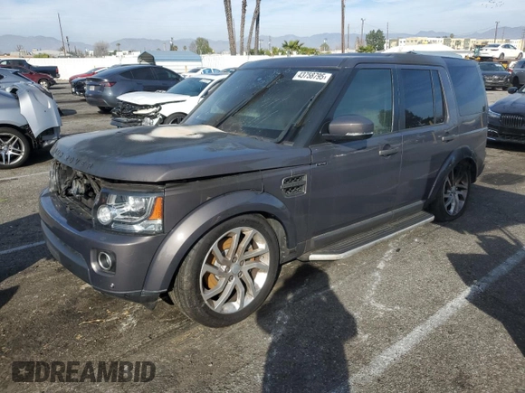 2016 Land Rover LR4 HSE with VIN SALAG2V63GA824189, listed as a Copart auction lot 43758795 with Not provided miles and Salvage title. Bid and sale history available at DreamBid. Image 1.
