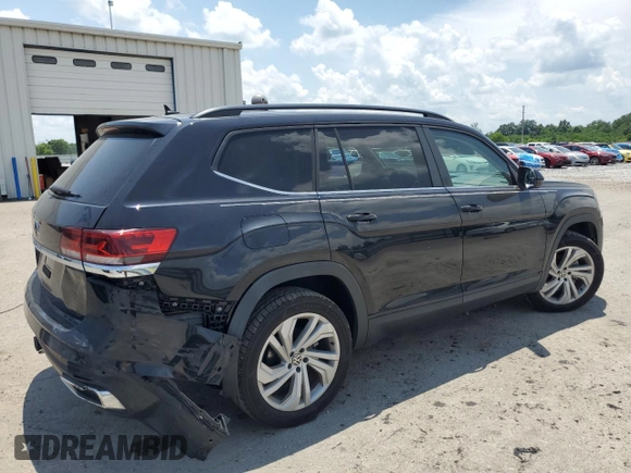 2021 Volkswagen Atlas SE z VIN 1V2JR2CA2MC559594, wystawiony jako Copart lot #59848815 z przebiegiem 34 400 mil mil oraz Szkoda całkowita • Salvage title. Historia ofert i sprzedaży dostępna na DreamBid. Obrazek 3.