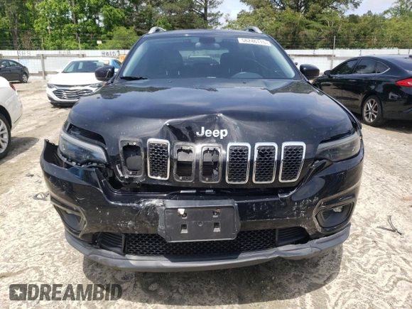 2019 Jeep Cherokee Latitude Plus with VIN 1C4PJMLB7KD101158, listed as a Copart auction lot 58246115 with 144,807 mi miles and Salvage title. Bid and sale history available at DreamBid. Image 5.
