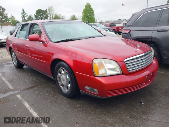 2002 Cadillac DeVille with VIN 1G6KD57YX2U257123, listed as a IAAI auction lot 41952025 with 180,278 mi miles. Bid and sale history available at carsss.com. Image 1.