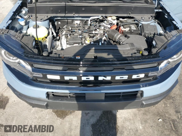 2024 Ford Bronco Sport Outer Banks with VIN 3FMCR9C65RRF37446, listed as a Copart auction lot 54663875 with 1,819 mi miles and Non repairable. Bid and sale history available at DreamBid. Image 12.