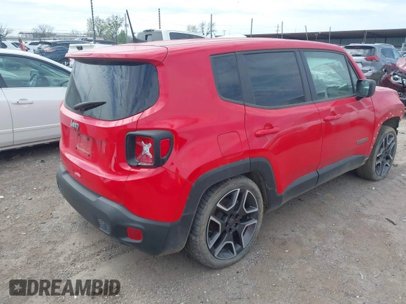 2020 Jeep Renegade Sport with VIN ZACNJAAB4LPM06853, listed as a IAAI auction lot 41797460 with Not Provided miles and . Bid and sale history available at carsss.com. Image 4.