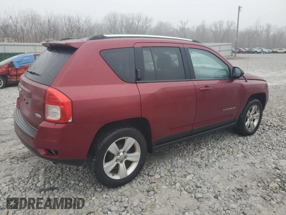 2012 Jeep Compass Latitude with VIN 1C4NJCEAXCD651896, listed as a Copart auction lot 86442794 with 92,181 mi miles and Salvage Title. Bid and sale history available at DreamBid. Image 3.