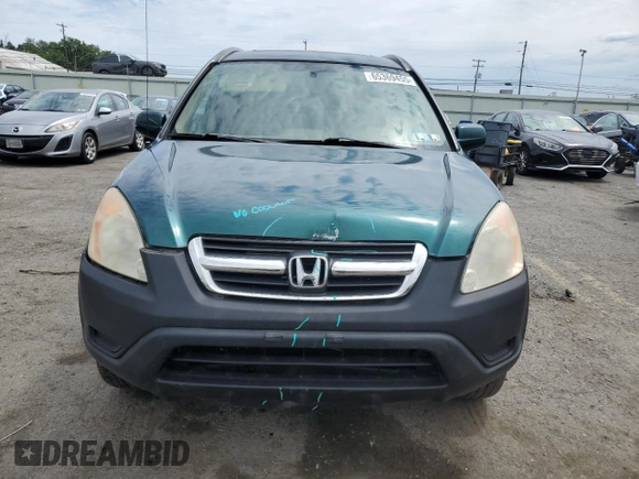 2002 Honda CR-V EX with VIN JHLRD78812C028697, listed as a Copart auction lot 65369455 with 129,041 mi miles and Salvage title. Bid and sale history available at DreamBid. Image 5.