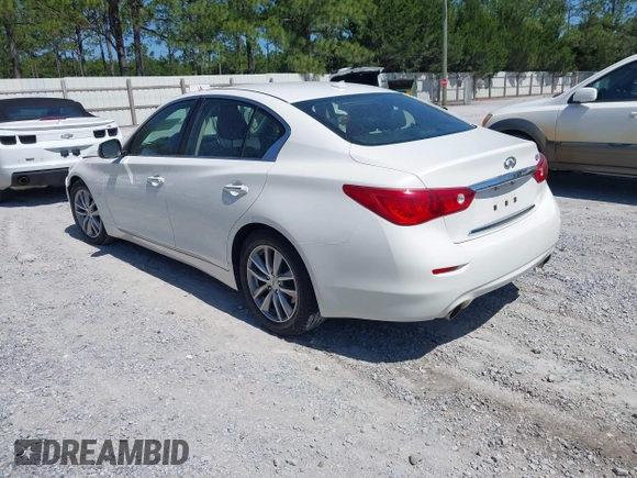 2015 Infiniti Q50 Sport with VIN JN1BV7AP4FM339122, listed as a IAAI auction lot 42566531 with 117,613 mi miles and . Bid and sale history available at DreamBid. Image 3.