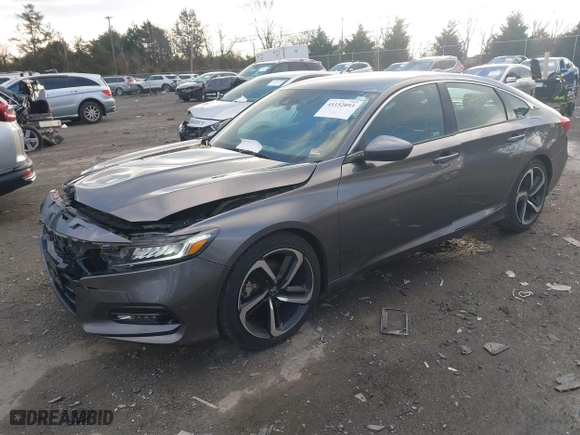 2018 Honda Accord Sedan Sport 1.5T with VIN 1HGCV1F38JA168231, listed as a IAAI auction lot 41152093 with 141,061 mi miles. Bid and sale history available at carsss.com. Image 17.