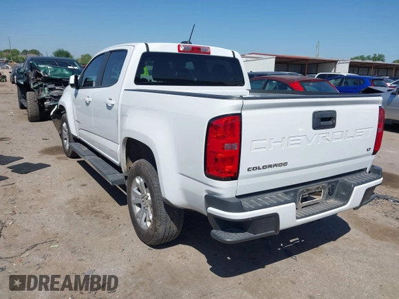 2022 Chevrolet Colorado 2WD LT с VIN 1GCGSCEA0N1313191, выставлен на аукционе IAAI как лот 41976729 с пробегом 27 568 миль миль и . История ставок и продаж доступна на DreamBid. Изображение 3.