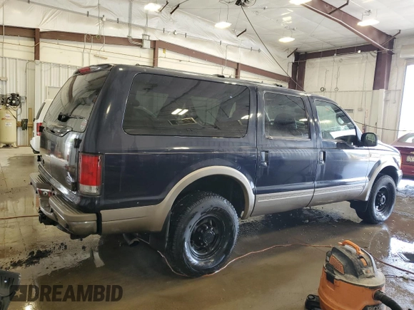 2001 Ford Excursion Limited z VIN 1FMSU43F81EC12990, wystawiony jako Copart lot #56883255 z przebiegiem 299 713 mil mil oraz Tytuł czysty. Historia ofert i sprzedaży dostępna na DreamBid. Obrazek 3.