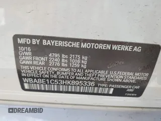 2017 BMW 3 Series 330e z VIN WBA8E1C53HK895336, wystawiony jako IAAI lot #42189989 z przebiegiem 112 023 mil mil oraz . Historia ofert i sprzedaży dostępna na DreamBid. Obrazek 9.