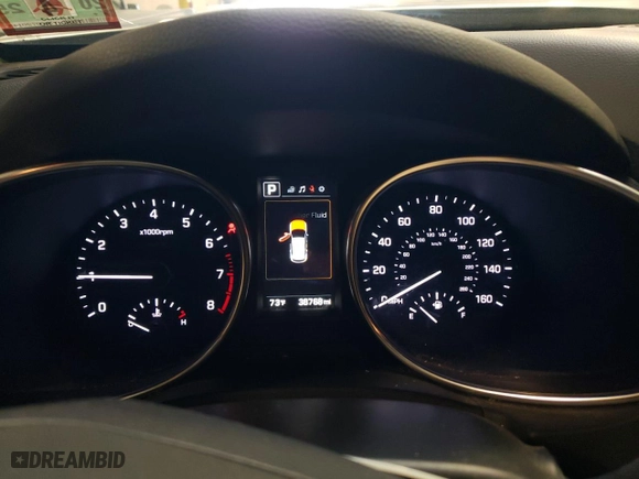 2018 Hyundai Santa Fe Sport Limited with VIN 5XYZUDLAXJG555265, listed as a Copart auction lot 68753783 with 38,768 mi miles. Bid and sale history available at carsss.com. Image 9.
