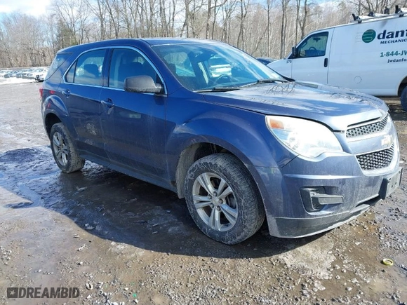 2013 Chevrolet Equinox LS with VIN 2GNFLCEK2D6265262, listed as a IAAI auction lot 41675729 with 74,185 mi miles. Bid and sale history available at carsss.com. Image 1.