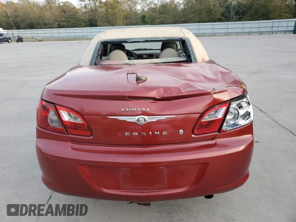 2010 Chrysler Sebring Touring with VIN 1C3BC5ED4AN105044, listed as a Copart auction lot 80578094 with 124,122 mi miles and Salvage Title. Bid and sale history available at carsss.com. Image 6.