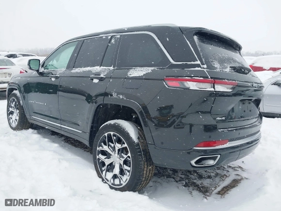 2023 Jeep Grand Cherokee Summit with VIN 1C4RJHEG8P8875735, listed as a IAAI auction lot 41212589 with 17,040 mi miles. Bid and sale history available at carsss.com. Image 3.