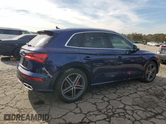 2018 Audi SQ5 Prestige with VIN WA1C4AFY1J2099089, listed as a Copart auction lot 82234144 with 92,549 mi miles and Salvage Title. Bid and sale history available at DreamBid. Image 3.