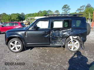 2022 Land Rover Defender X-Dynamic SE with VIN SALE27RU0N2101123, listed as a IAAI auction lot 41963494 with 28,238 mi miles and . Bid and sale history available at DreamBid. Image 14.