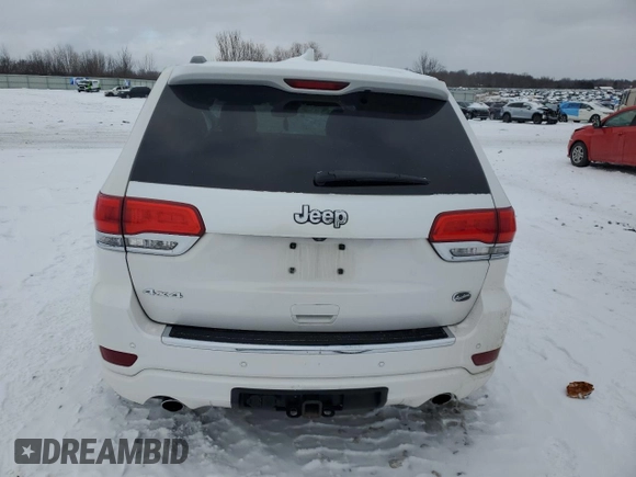 2017 Jeep Grand Cherokee Overland with VIN 1C4RJFCT3HC822900, listed as a Copart auction lot 45709715 with 0 mi miles and Clean Title. Bid and sale history available at carsss.com. Image 6.