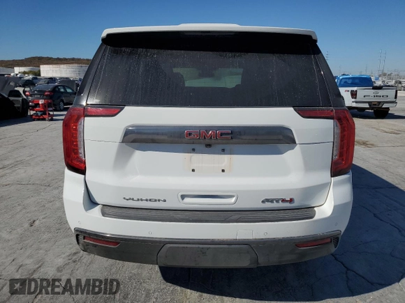 2023 GMC Yukon AT4 with VIN 1GKS2CKD5PR116129, listed as a Copart auction lot 77092244 with 47,442 mi miles and Salvage Title. Bid and sale history available at carsss.com. Image 6.