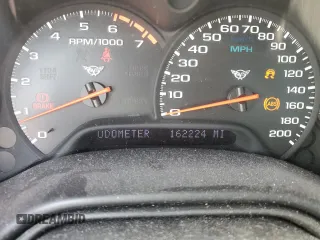 2000 Chevrolet Corvette with VIN 1G1YY22G7Y5114182, listed as a Copart auction lot 75886044 with 162,224 mi miles and Salvage Title. Bid and sale history available at carsss.com. Image 9.