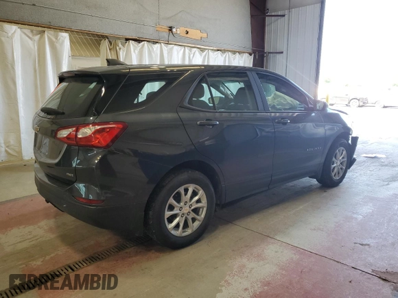 2021 Chevrolet Equinox LS z VIN 2GNAXSEV9M6103938, wystawiony jako Copart lot #59067965 z przebiegiem Nie podano mil oraz Szkoda całkowita • Salvage title. Historia ofert i sprzedaży dostępna na DreamBid. Obrazek 3.