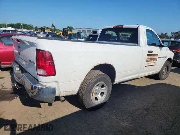 2012 Ram 1500 Tradesman with VIN 3C6JD7DT7CG159059, listed as a Copart auction lot 64902405 with 49,369 mi miles and Clean title. Bid and sale history available at DreamBid. Image 3.